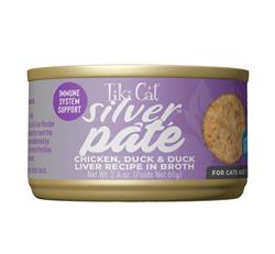 Tiki Pets Cat Silver Pate Senior Chicken & Duck 2.4oz - 12 pack