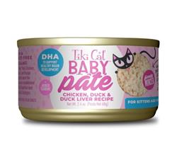 Tiki Pet Cat Pate Kitten Chicken Duck 2.4Oz (12 per unit)