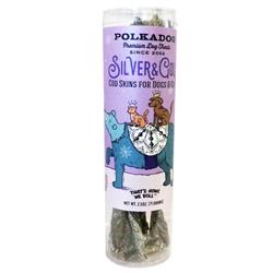 Polkadog Holiday Tube: Silver & Gold - Cod Skin - 2.5oz
