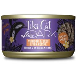 Tiki Pets Cat After Dark Venison and Beef Liver Pat 3oz. (Case of 12)