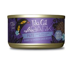 Tiki Pets Cat After Dark Rabbit & Chicken Liver Pate 3oz. (Case of 12)