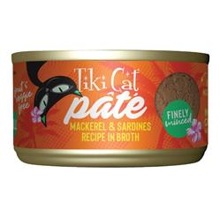 Tiki Pets Cat Grill Mackerel and Sardines Pate 2.8oz. (Case of 12)