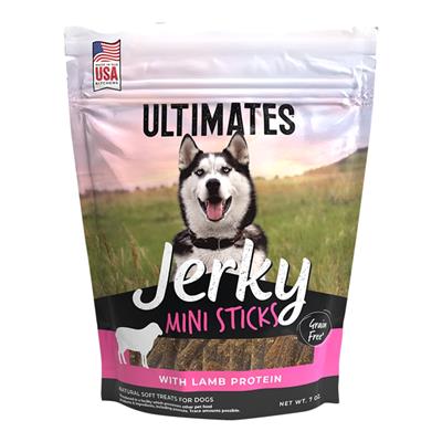 Pro Pac Dog Ultimates Jerky Mini Sticks Lamb 7oz.