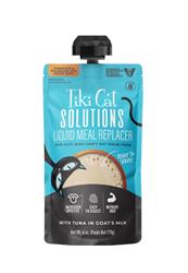 Tiki Cat Solutions Liquid Meal Replacer Wet Cat Food, Tuna in Goats Milk, 6 oz Pouch 6 Pack