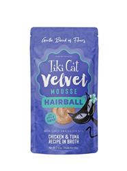 Tiki Cat Velvet Mousse Wet Cat Food Hairball Control 2.8 oz.