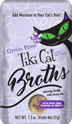 Tiki Pets Cat Broth Duck and Chicken 1.3oz Pouch (Case of 12)