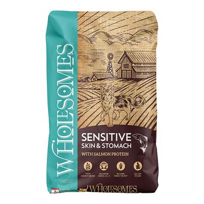 Sportmix Cat Wholesomes Sensitive Skin & Stomach w/Salmon Protein Dry Cat Food 10lb
