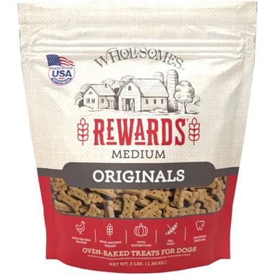 Sportmix Dog Wholesomes Rewards Classic Original Biscuits Chicken Medium-3 Lb