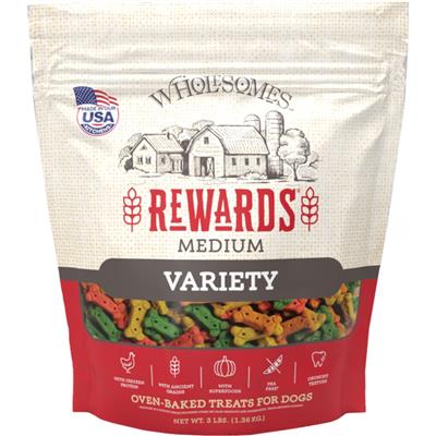 Sportmix Dog Wholesomes Rewards Classic Variety Biscuits Chicken Medium-3 Lb