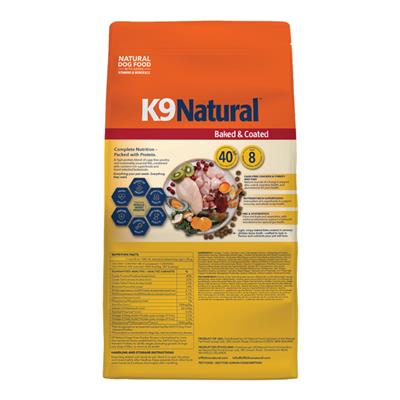 K9 Natural Dog Baked & Coated Cage Free Poultry Recipe 16Lbs
