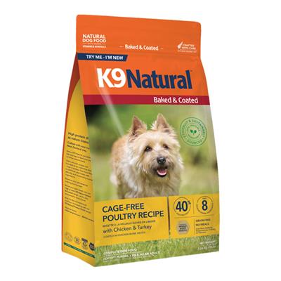 K9 Natural Dog Baked & Coated Cage Free Poultry Recipe 16Lbs