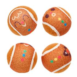 BARK Gingerball Boys Tennis Ball Dog Toy 4pc