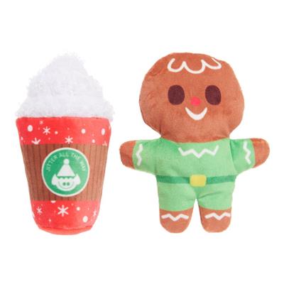 BARK Jolly Jitterbread Man Plush Dog 2pc