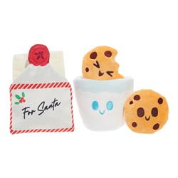 BARK Letter Fur Santa Plush Dog Toy 2pc