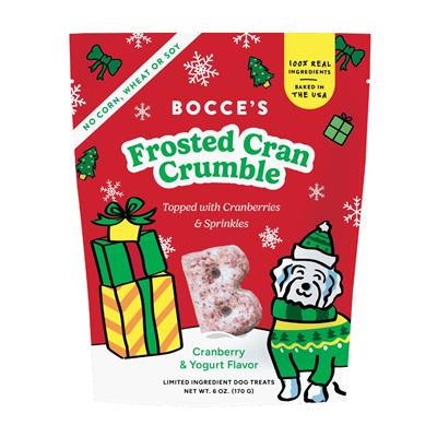 Bocce's Bakery Frosted Cran Crumble Soft & Chewy Dog Treats 6oz
