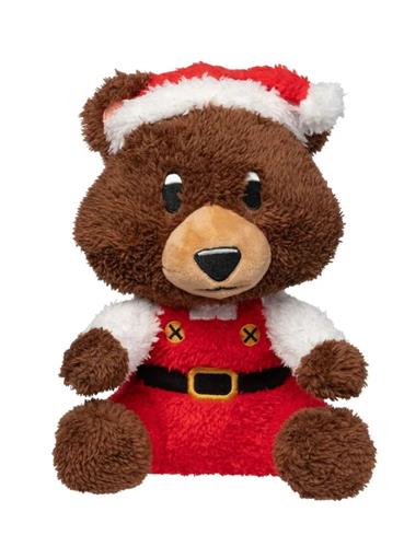 FuzzYard Holiday Santa Fuzz Bear Plush Dog Toy