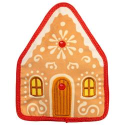 Outward Hound Tough Skinz Gingerbread House Dog Toy Brown Medium