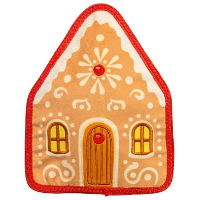 Outward Hound Tough Skinz Gingerbread House Dog Toy Brown Medium