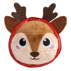 Outward Hound Xtreme Seamz Reindeer Dog Toy Brown Small