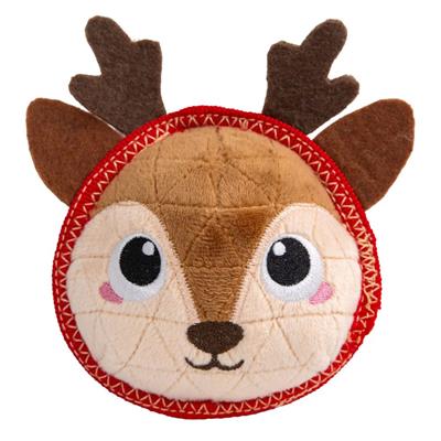 Outward Hound Xtreme Seamz Reindeer Dog Toy Brown Small