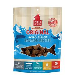 Plato Dog Treats Salmon Strips 6oz.