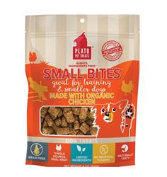 Plato Dog Small Bites Grain Free Organic Chicken 6oz.