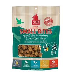 Plato Dog Small Bites Grain Free Duck 6oz.