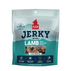 Plato Dog Treat Lamb Goat Milk Jerky Bites 6 oz