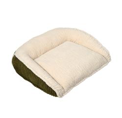 HuggleHounds Scout Perfect Bolster Olive Dog Bed LARGE - 42" X 8.5" X 30"