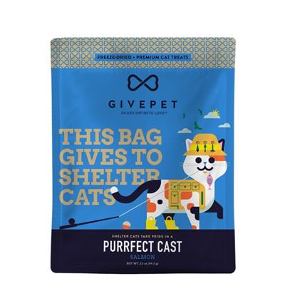 Givepet Cat Freeze-Dried Grain Free Purrfect Cast 3.5Oz
