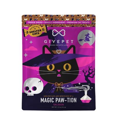 Givepet Cat Holiday Freeze-Dried Grain Free Magic Paw - Tion 1.25Oz