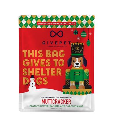 Givepet Dog Holiday Soft Baked Grain Free Muttcracker 6Oz