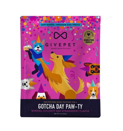 Givepet Dog Soft Baked Grain Free Gotcha Day Pawty 6Oz