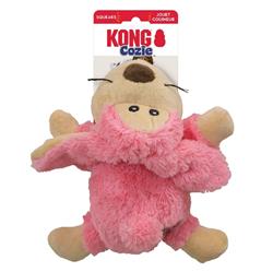 KONG Cozie Floppy Rabbit Plush Dog Toy Pink 1ea/MD