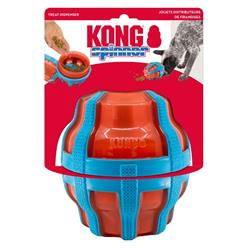 KONG Spinner Treat Dispenser Dog Toy Red/Blue 1ea/LG