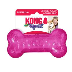 KONG Squeezz Crackle Bone Dog Toy Assorted 1ea/MD