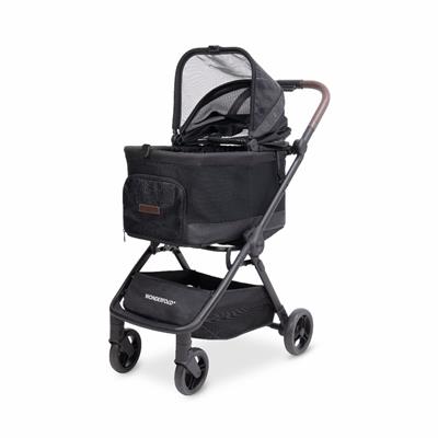 Bella Pet Stroller with AutoFold Technology - Graphite Black
