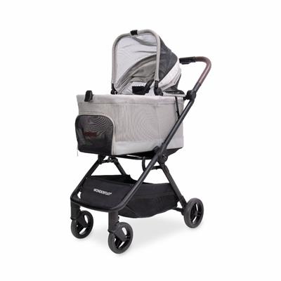 Bella Pet Stroller with AutoFold Technology - Light Gray