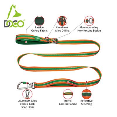DOCO® VERTEX Double Handle Walking/Traffic Hiking Leash