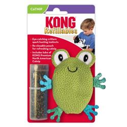 KONG Refillables Critter Catnip Cat Toy Toad 1ea/One Size