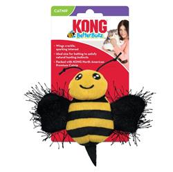 KONG Better Buzz Bee Catnip Toy Yellow 1ea/One Size