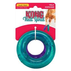 KONG Treat Spiral Ring Treat Dispenser Dog Toy Assorted 1ea/SM
