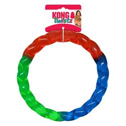 KONG Twistz Ring Dog Toy Multi-Color 1ea/LG