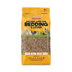 Sun Seed Natural Corn Cob Bedding for Small Animals Brown, 4ea/350 cu in.