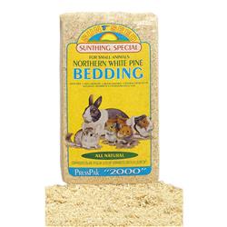 Sun Seed Northern White Pine Bedding for Small Animals Brown, 1ea/1200 cu in.