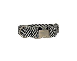 Designer Buckle Collar and Leash - Herringbone