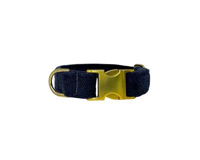 Designer Buckle Collar and Leash - True Navy