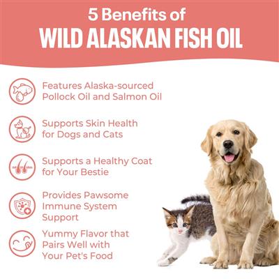 Pollock and Salmon Oil for Dogs & Cats