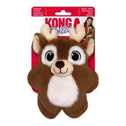 KONG Holiday Snuzzles Reindeer Dog Toy 1ea/SM