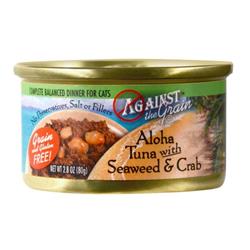Against the Grain Aloha Tuna With Seaweed & Crab Dinner Wet Cat Food 2.8oz. (Case of 24)